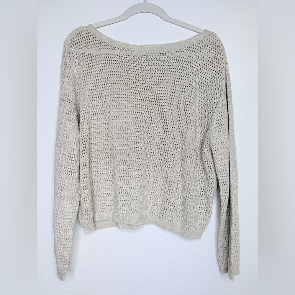 NWOT ✨ RDI Cotton Knit Pullover Sweater Tan Top Size Large